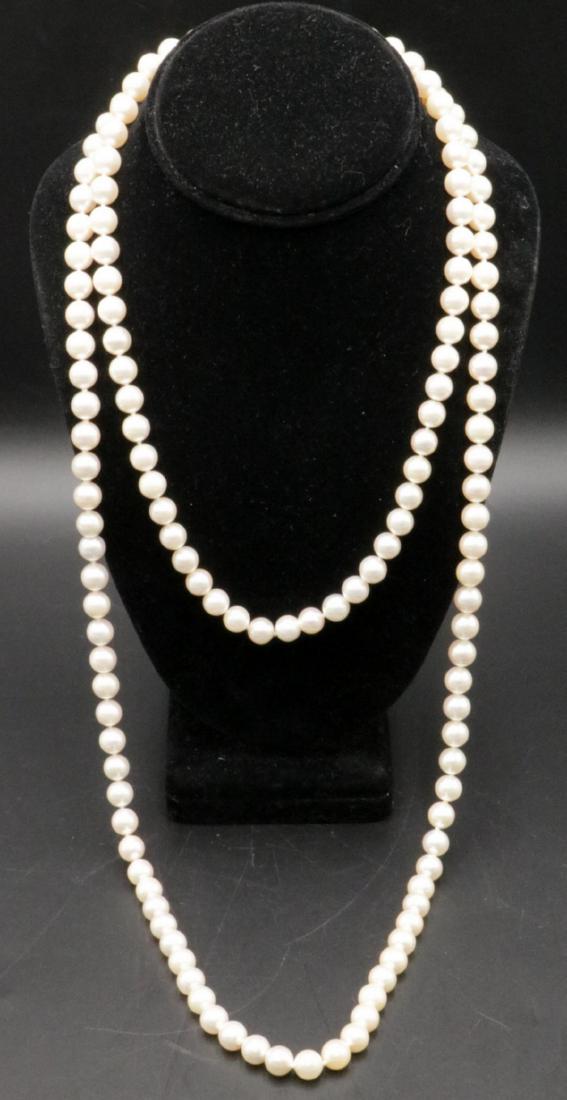 Japanese 8.5MM Salt Water Akoya Pearl Necklaces (1 of 4)