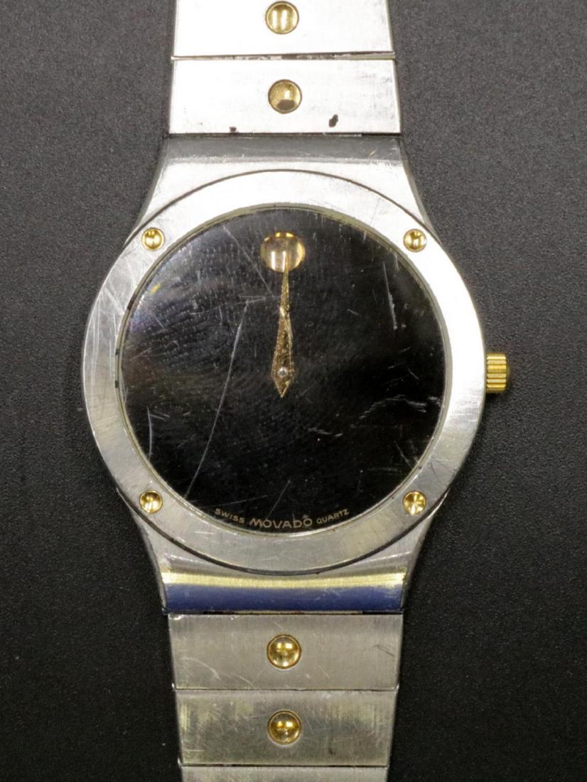 Movado Stainless Steel Watch: Movado Stainless Steel Watch. Measures - 8 1/4" long.