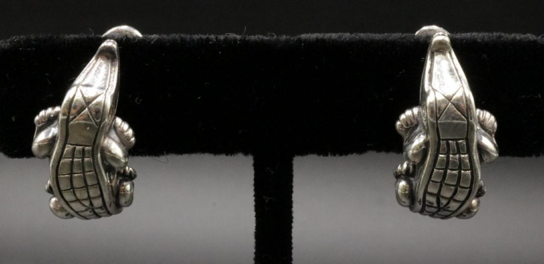 Barry Kieselstein Cord Diamond & Sterling Earrings (1 of 5)