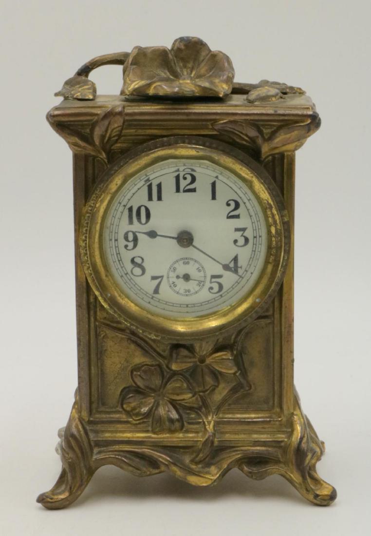 Antique Bronze Patina Carriage Clock (1 of 4)