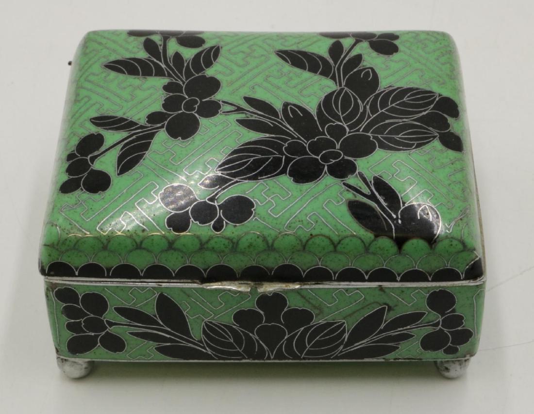 Chinese Cloisonne Covered Box (1 of 2)