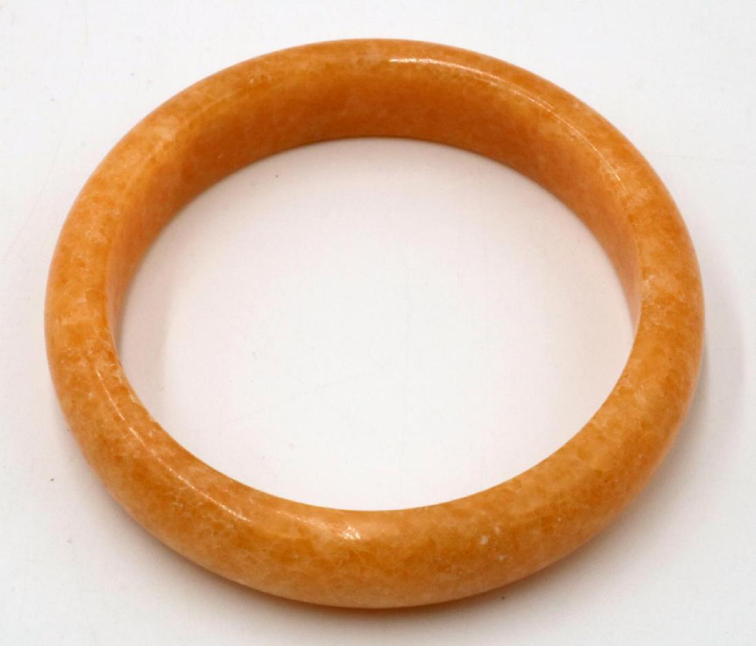 Chinese Orange Jade Bangle