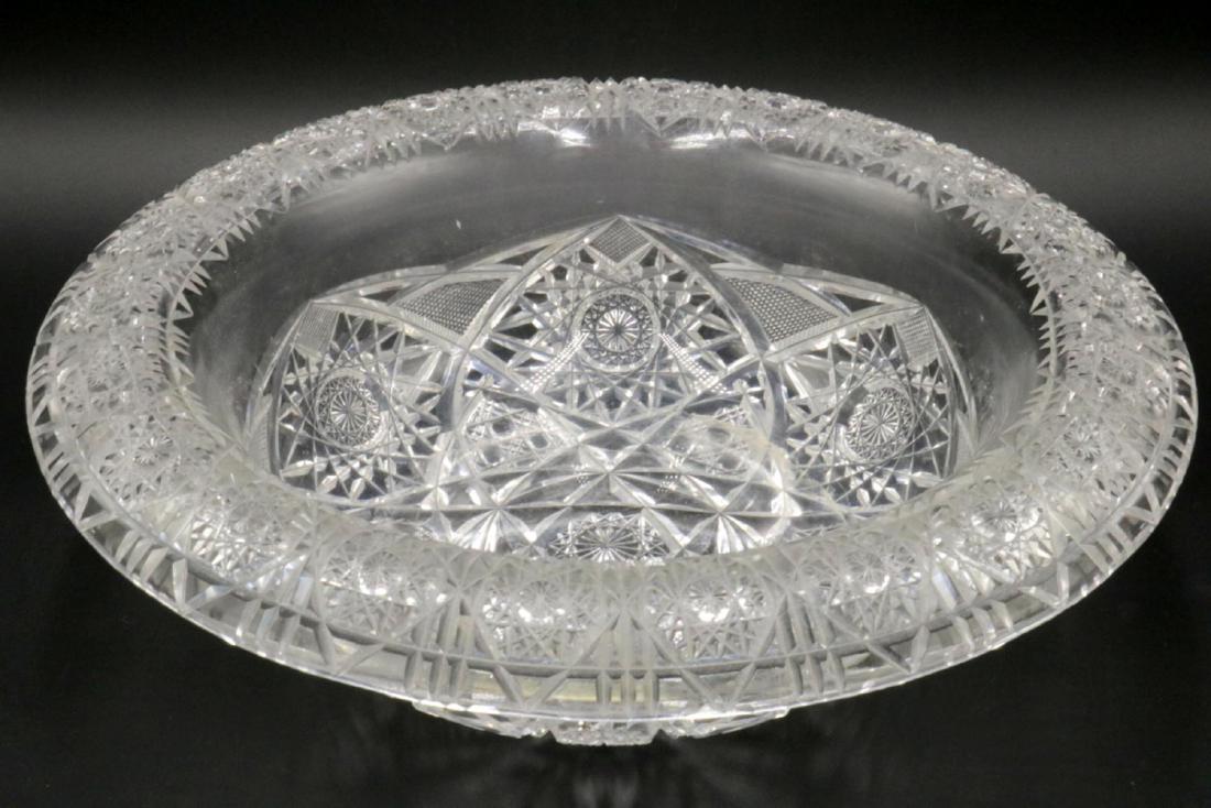 Large Cut Glass Bowl (1 of 2)