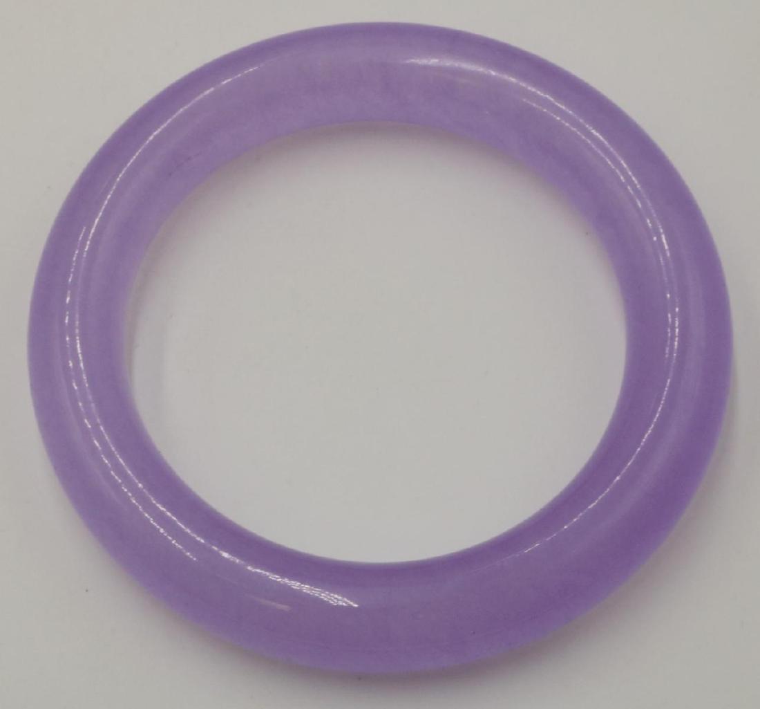 Chinese Lavender Purple Jade Bangle (1 of 2)
