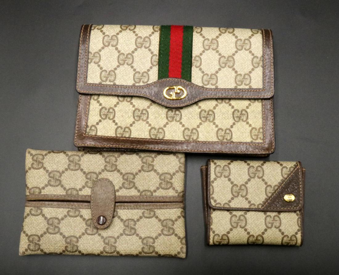 Gucci Canvas Wallet w/ Coin Purses (1 of 6)