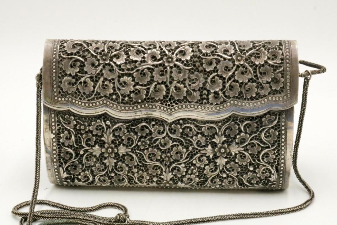 Vintage Chinese Sterling Evening Bag (1 of 4)