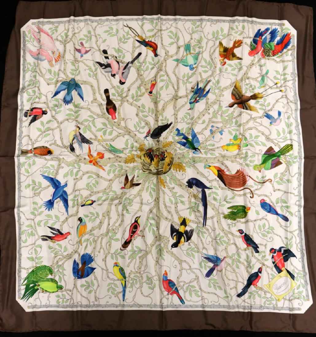 Gucci 100% Silk Scarf (1 of 4)