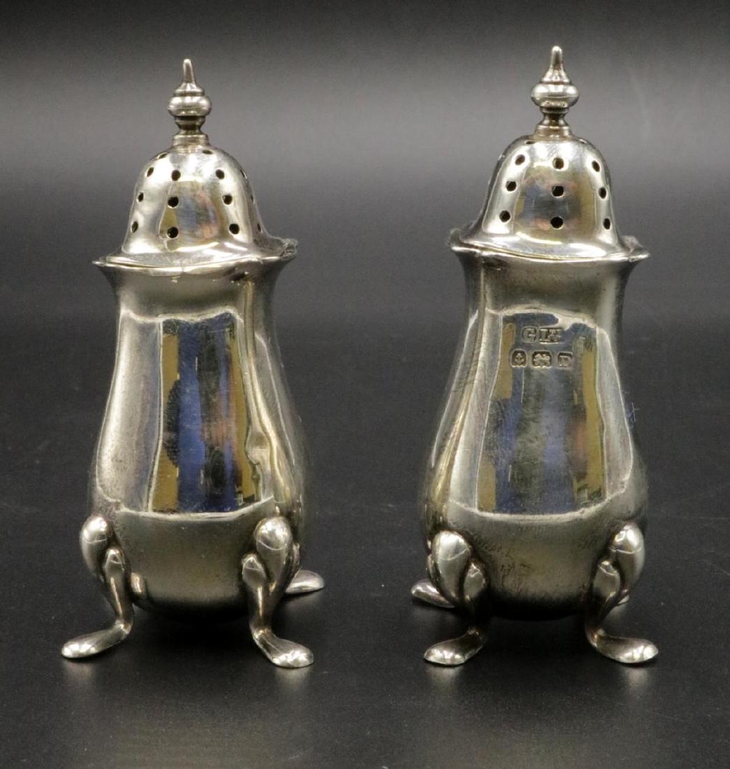 Gieves Ltd. Century Birmingham Sterling Silver Salt: Gieves Ltd. Early 20th Century Birmingham Sterling Silver Salt Shakers. Measures - 3" high. Weight - 56.8 grams.