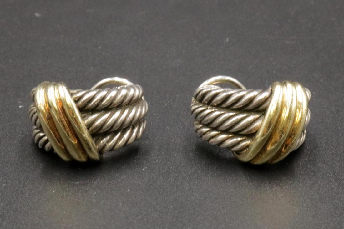David Yurman 14Kt & Sterling Earrings (1 of 2)