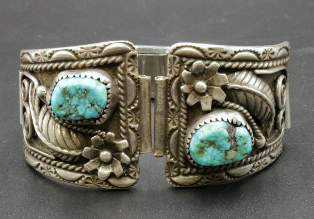 Hope Watson Hananie Sterling & Turquoise Bracelet Watch (1 of 1)