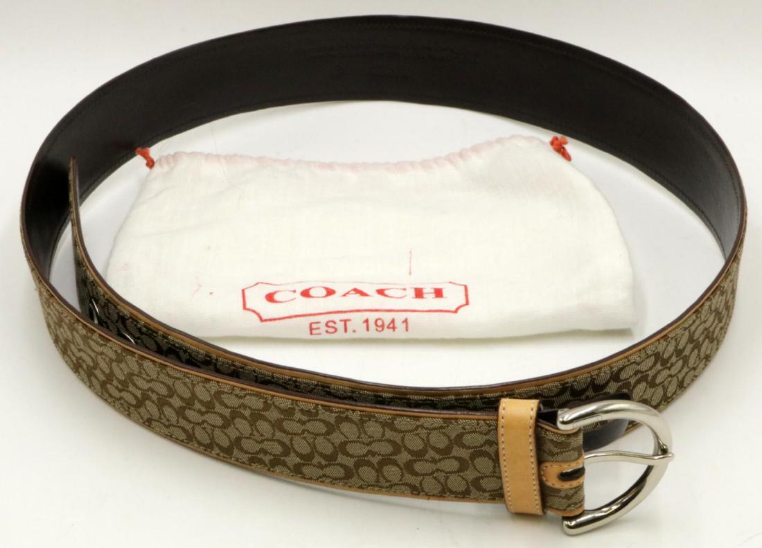 coach leather belt womens