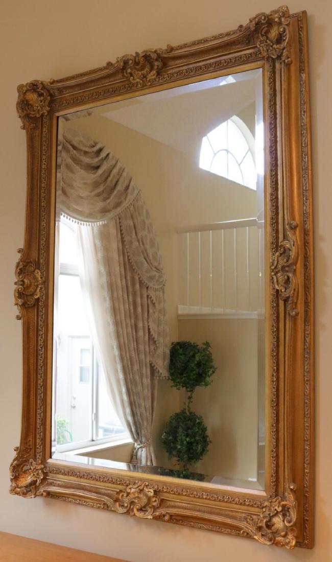 Large Contemporary Gold Leaf Mirror (1 of 3)