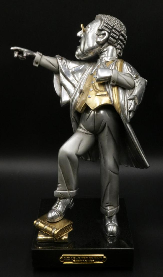 Frank Meisler "My Learned Friend" Mixed Metal Sculpture (1 of 5)