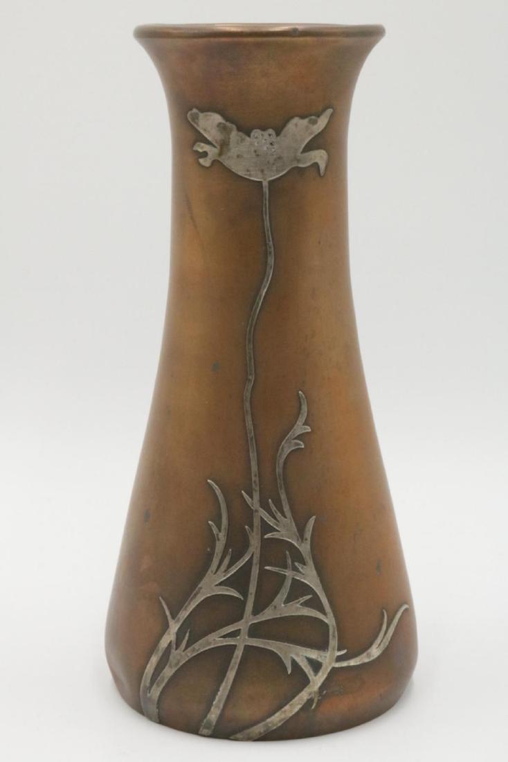 Heintz Sterling Overlay Bronze Vase (1 of 5)