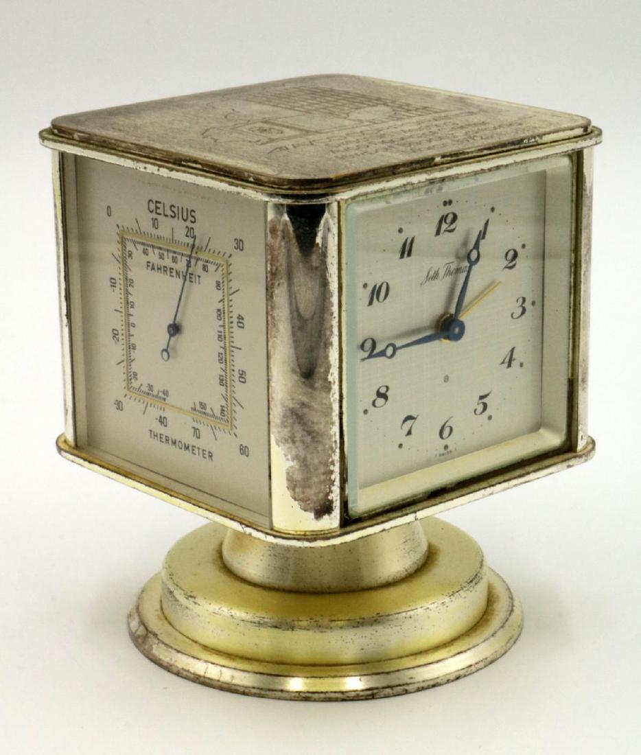 Vintage Seth Thomas Weather Station & Clock