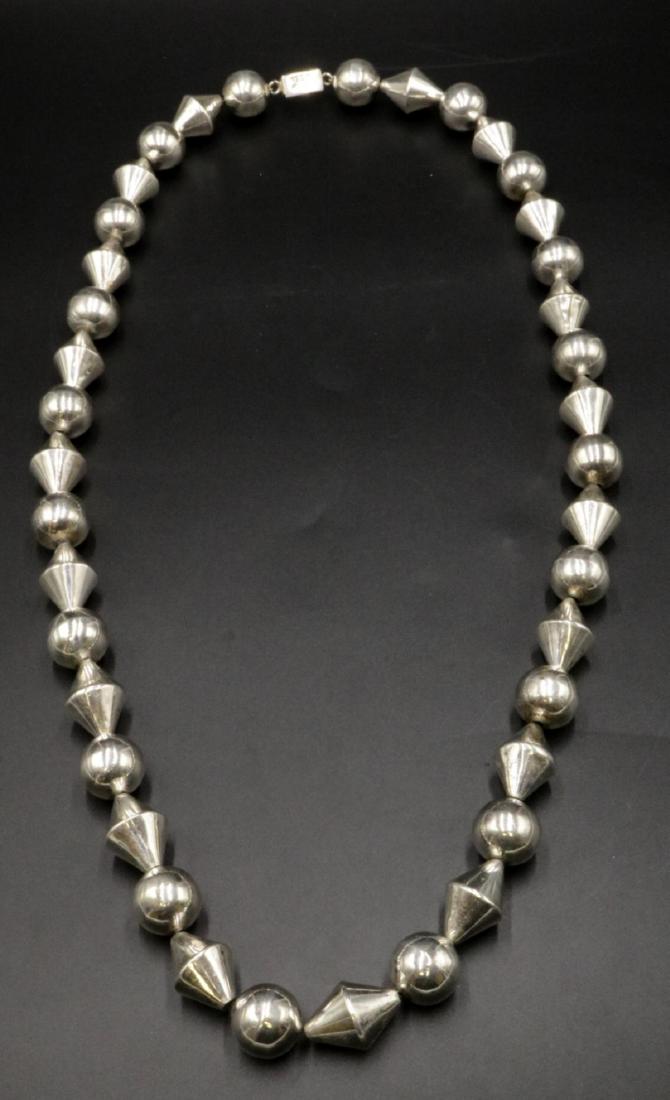 Huge Taxco Sterling Silver Necklace (1 of 3)