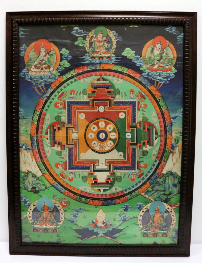 Tibetan Mandala Thangka Painting (1 of 3)