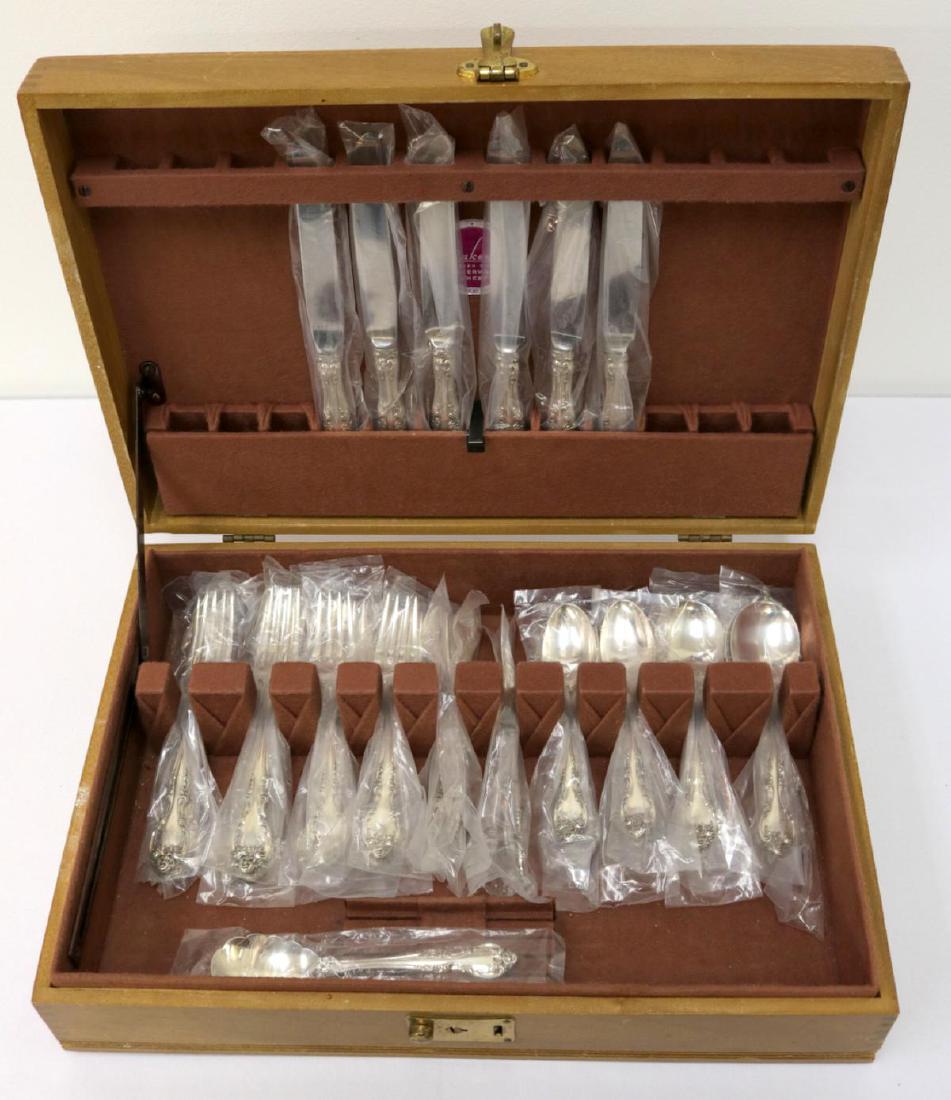 37 Pc. Gorham "Melrose" Sterling Flatware Set (1 of 5)