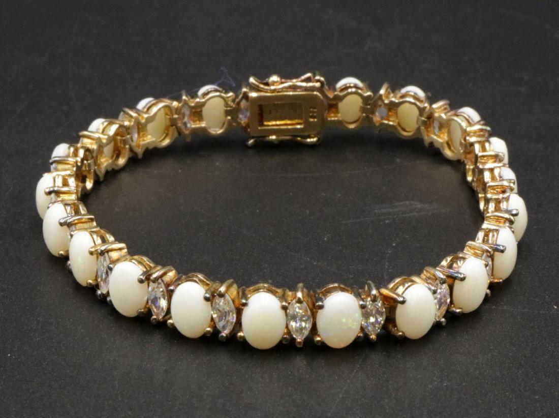 Vermeil Sterling & Opal Bracelet (1 of 2)