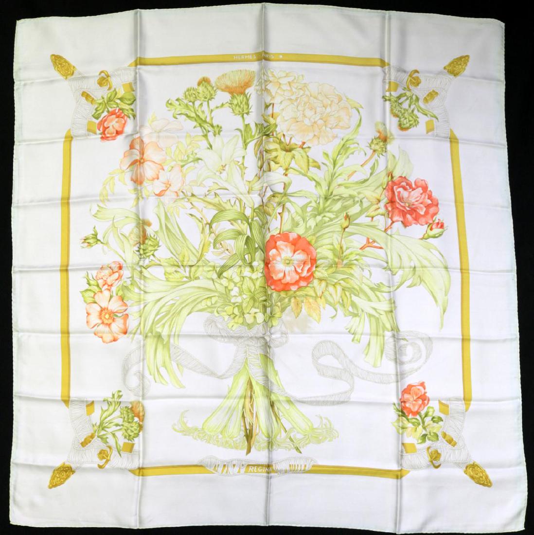 Hermes 100% Silk "Regina" Scarf (1 of 6)