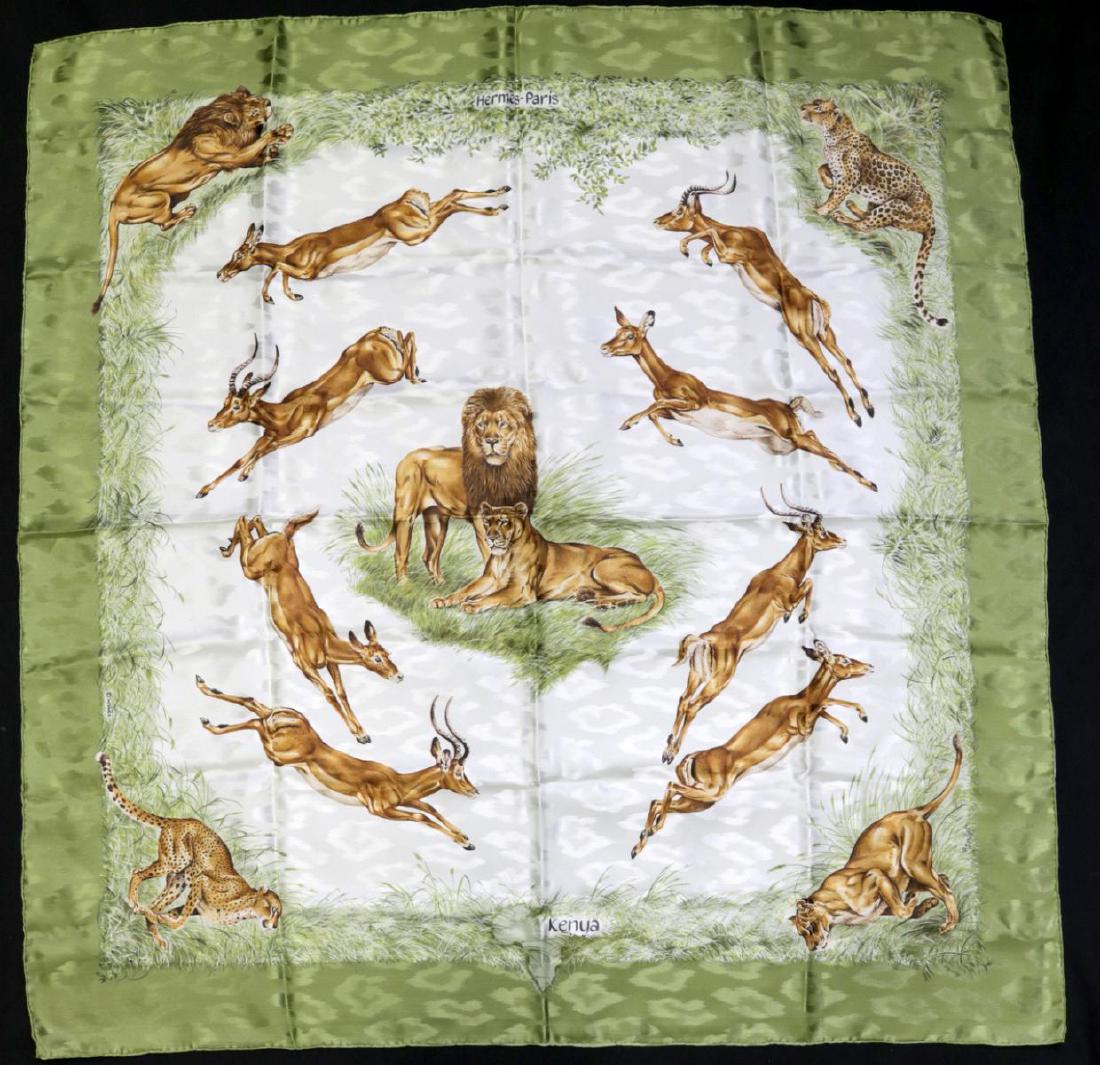Hermes 100% Silk "Kenya" Scarf (1 of 6)