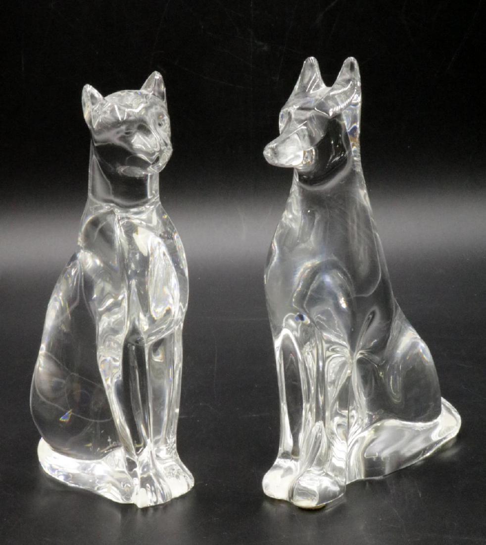 Baccarat Crystal Dog & Cat Group (1 of 3)