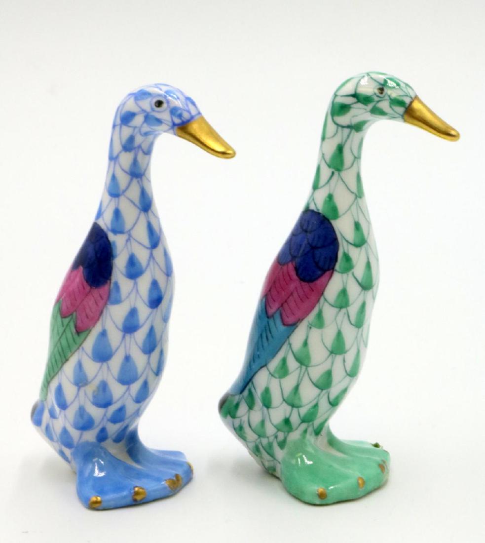 Herend Hand Painted Porcelain Ducks (1 of 2)