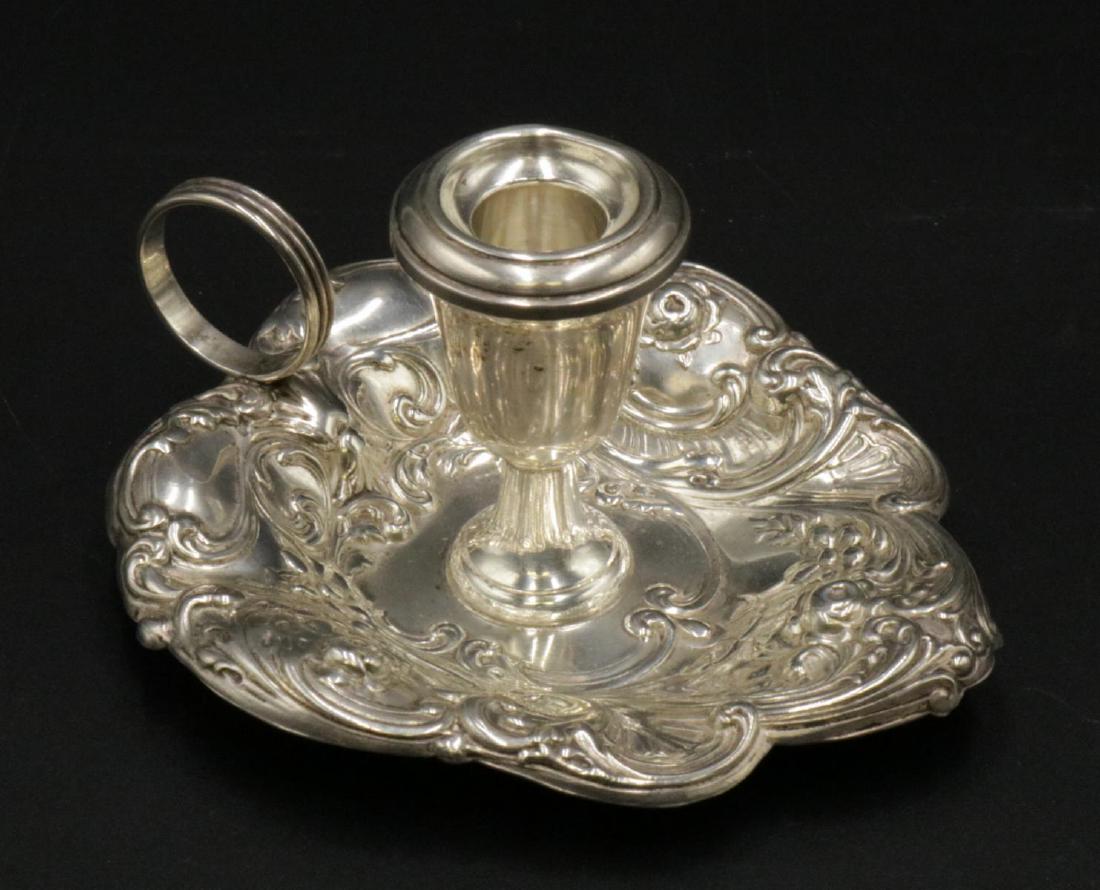 Gorham Sterling Silver Chamber Candlestick (1 of 2)