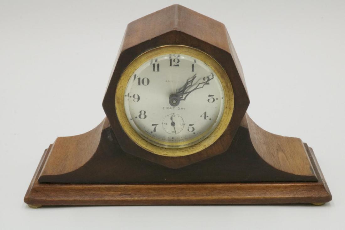 Ansonia 8-Day Wooden Clock (1 of 3)