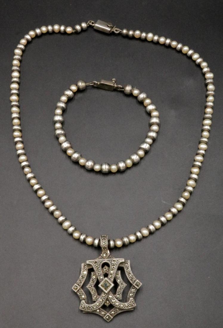 Sterling & Pearl, Marcasite Suite (1 of 4)