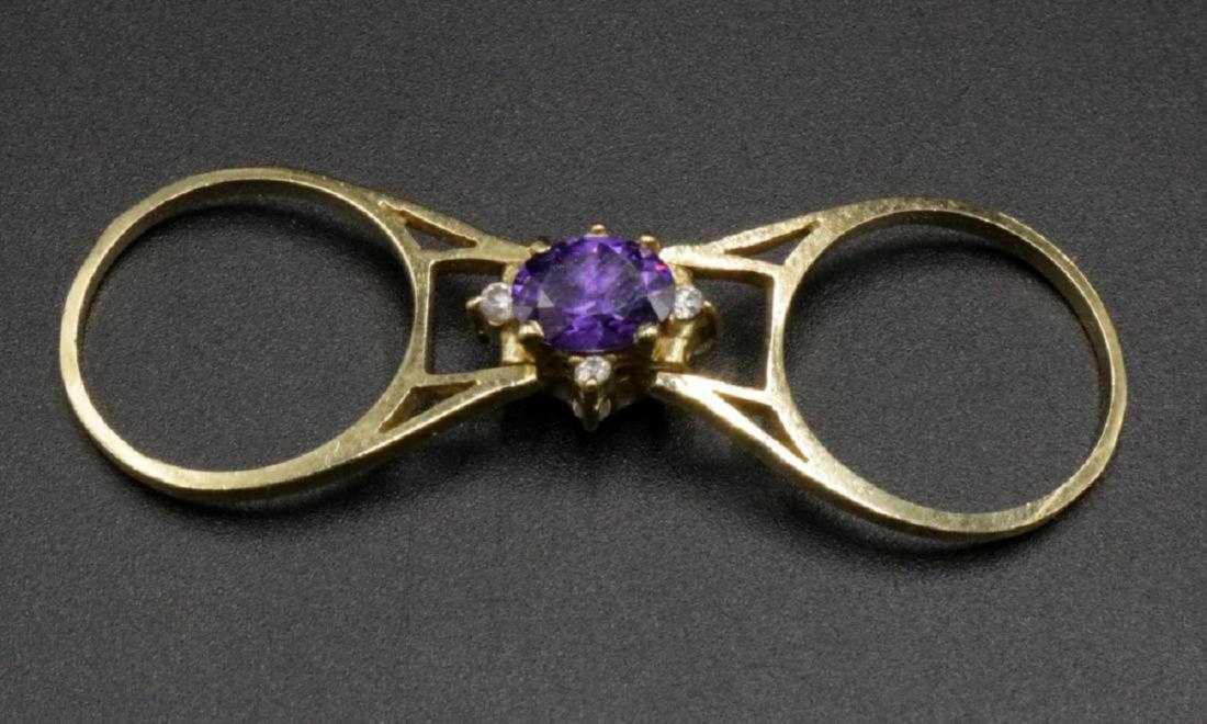 14Kt Amethyst Flip Ring (1 of 4)