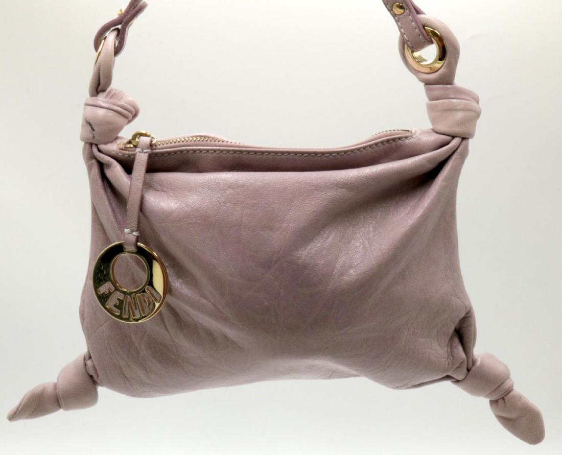 Fendi Lavender Leather Purse: Fendi Lavender Leather Purse. Measures - 9" wide x 6" high.