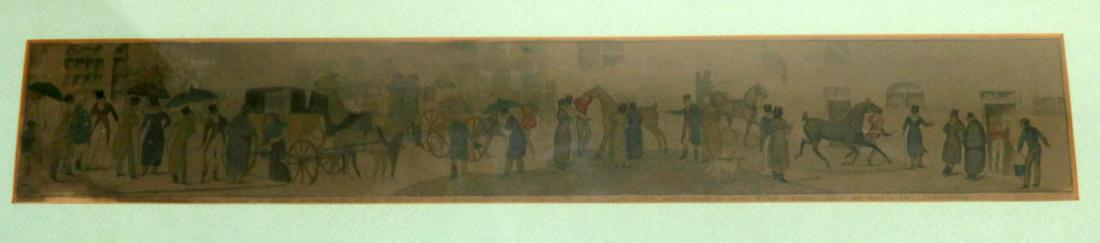 Early 19th C. Henry Thomas Alkin Aquatint: Early 19th Century Henry Thomas Alkin Aquatint, Possibly John Dean Paul. "Solvitur acris hyems - it thaws - we must be off to Melton, Go! I fancy he can! Milton loquitur upon my soul a lie! Shakespear