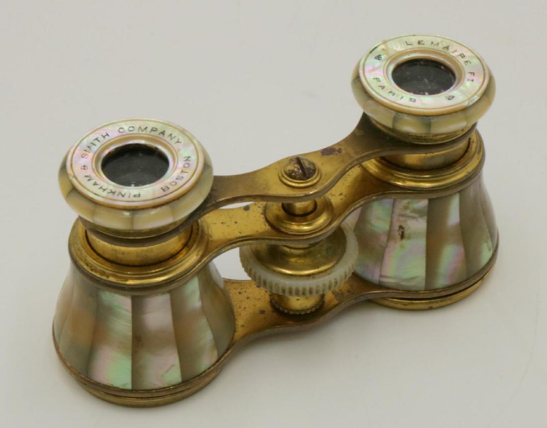 Pinkham & Smith Boston Mother of Pearl Opera Glasses: Pinkham & Smith Boston Mother of Pearl Opera Glasses. Measures - 4" long.