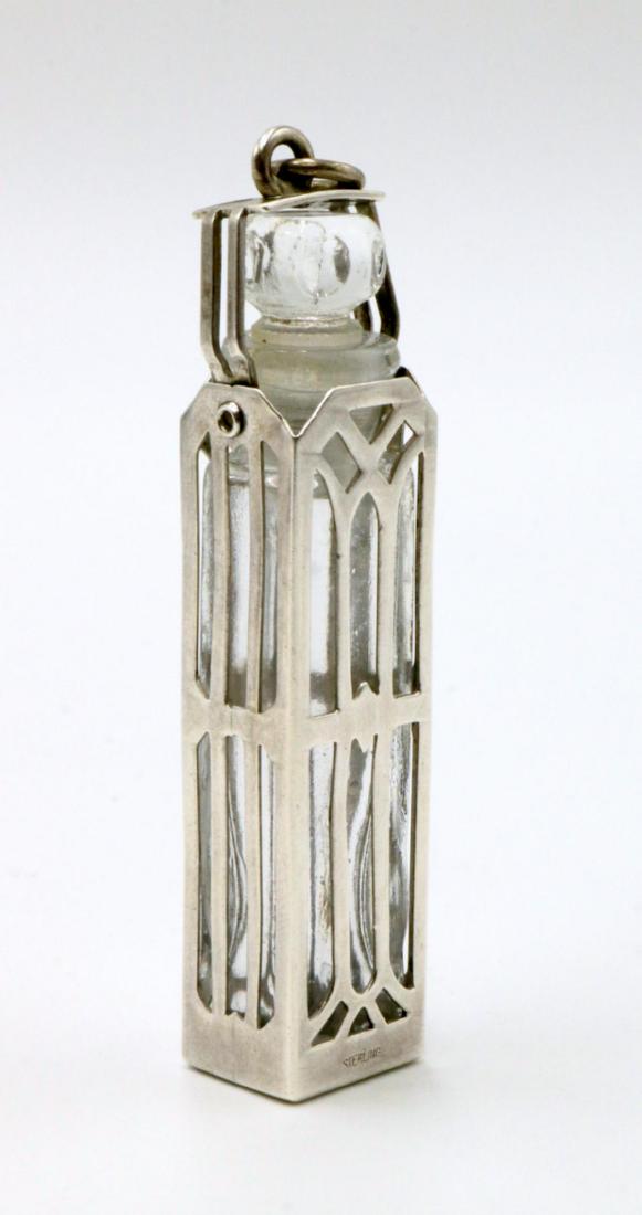 Chateline Sterling Silver Perfume Bottle: Chateline Sterling Silver Perfume Bottle. Measures - 2 1/4" long.
