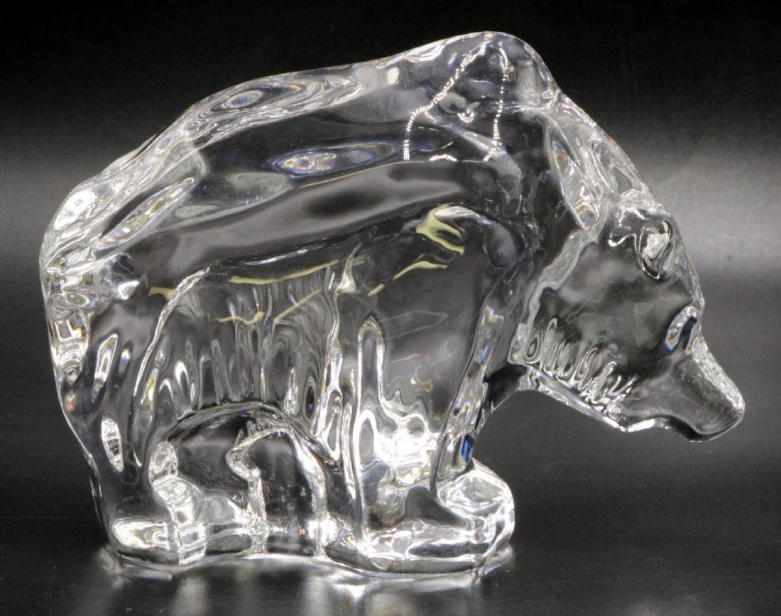 Orrefors Crystal Bear: Orrefors Crystal Bear. Measures - 4" high x 5 1/2" long.