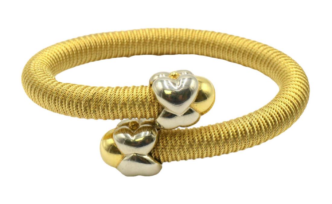 Chimento 18Kt Yellow Gold Bangle: Beautiful Chimento 18Kt Yellow Gold Bangle. Weight - 27.3 dwt. Measures - 2 1/4" inside across.