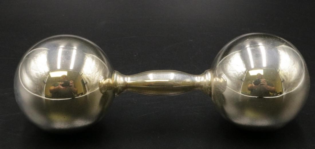 Vintage Tiffany & Co. Sterling Baby Rattle: Vintage Tiffany & Co. Sterling Silver Baby Rattle. With original box. Measures - 5 1/4" long. Weight - 2.48 troy oz.