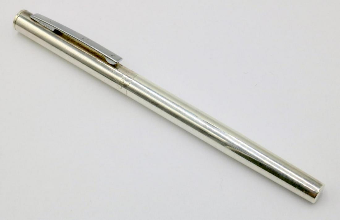 Cartier Sterling Silver Ball Point Pen: Cartier Sterling Silver Ball Point Pen. Measures - 5" long. Weight - 19.8 grams.