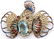 Vintage Coro Craft Sterling Fish Brooch