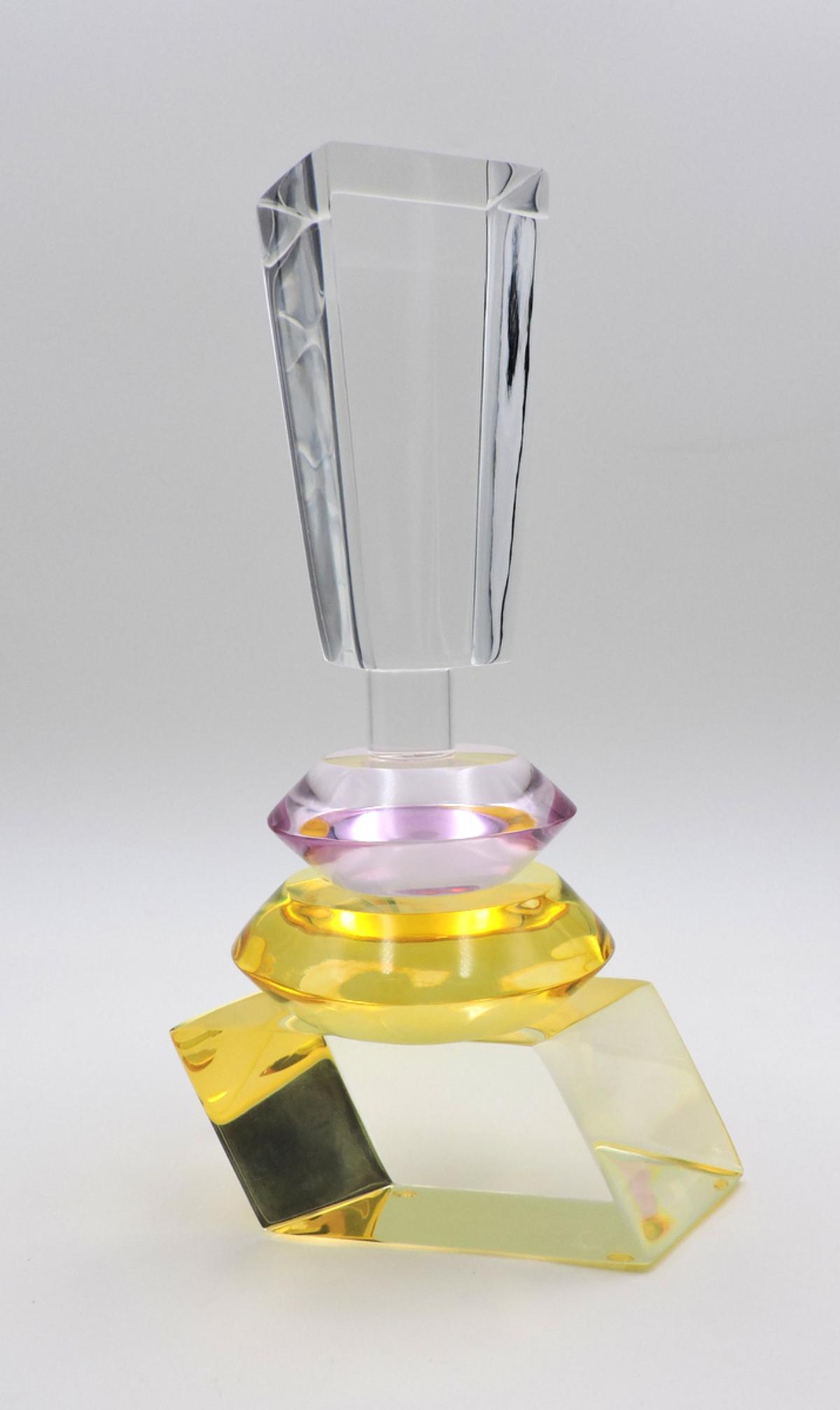 Vintage Van Teal Lucite Perfume Bottle: Vintage Van Teal Lucite Perfume Bottle. Measures - 11 1/2" high x 7" wide.