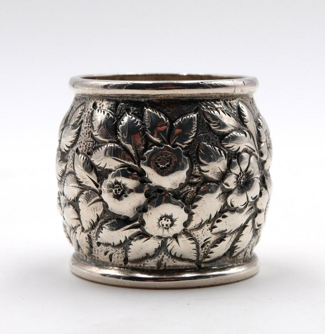 Early S. Kirk & Sons Sterling Napkin Ring: Early, Antique S. Kirk & Sons Sterling Silver Napkin Ring. Weight - 1.525 troy oz. Measures - 2" long.