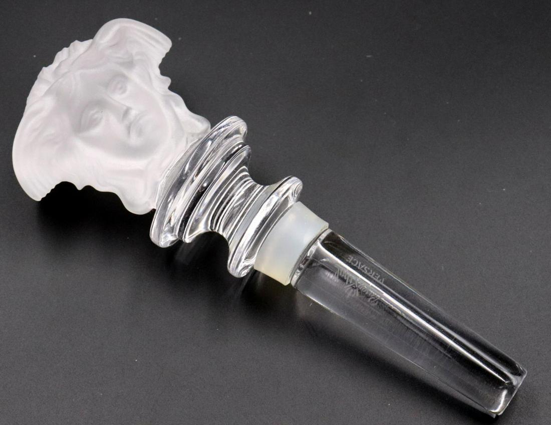 Rosenthal Versace Crystal Stopper: Rosenthal Versace Crystal Stopper. Measures - 5 1/4" long.