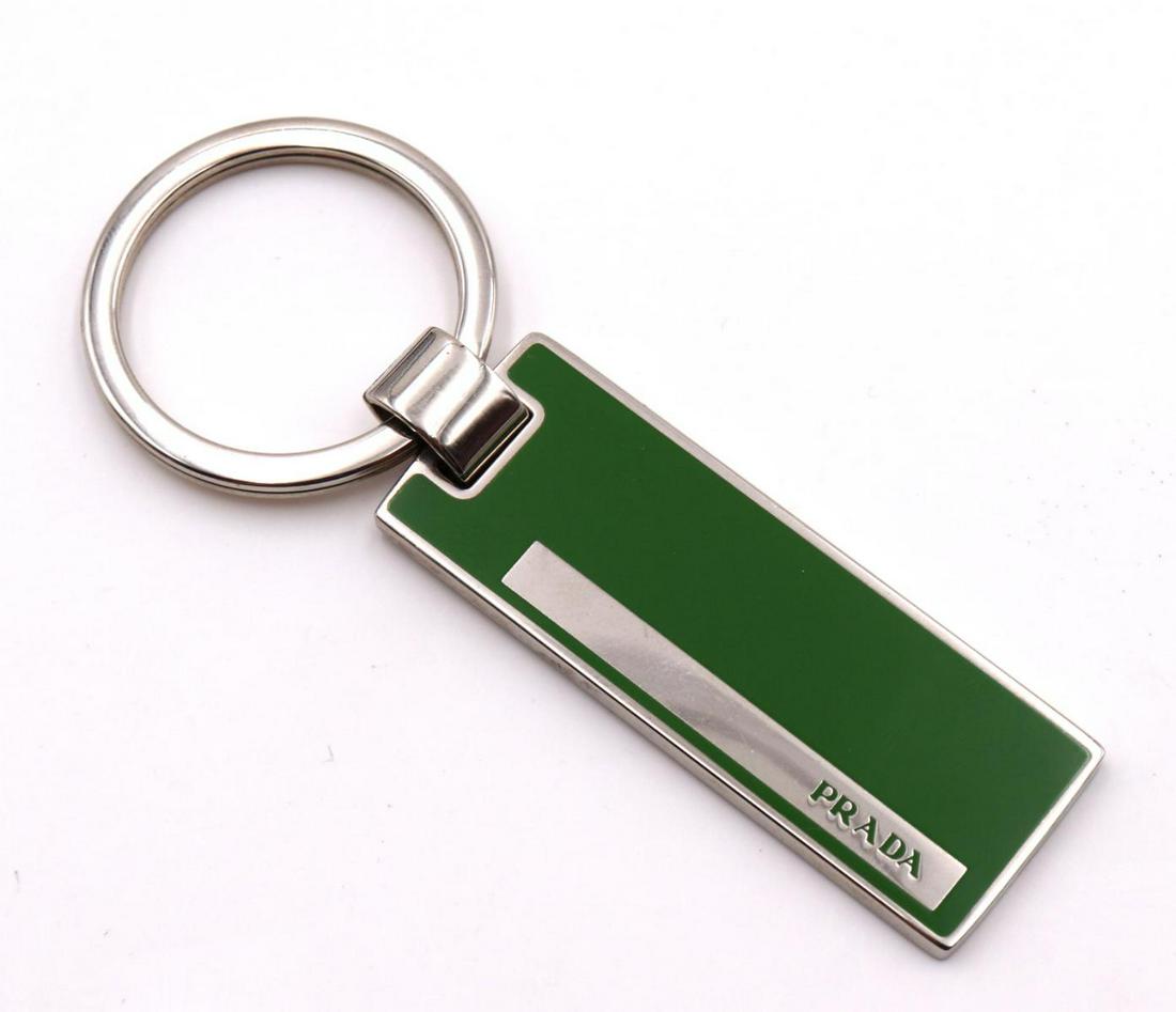 Prada Italian Key Chain: Prada Italian Key Chain. Measures - 3 1/2" long.