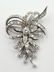 Fabulous 14Kt White Gold Diamond Brooch