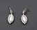 14Kt White Gold Marquise Diamond Drop Earrings