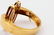 18Kt Yellow Gold Double Oval Diamond Bangle - 5