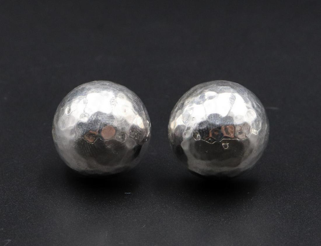 Ippolita Sterling Silver Earrings: Ippolita Hammered Sterling Silver Earrings. Weight - 15.8 grams.