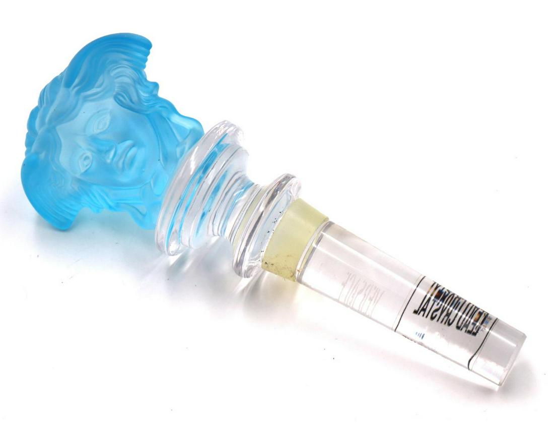 Rosenthal Versace Crystal Stopper: Rosenthal Versace Crystal Stopper. Measures approx. - 5 1/4" long.