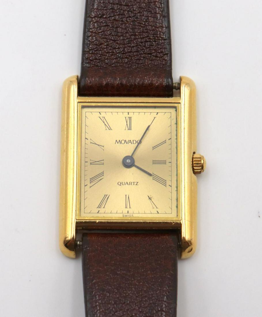 Movado "San Remo" Quartz Watch: Movado "San Remo" Quartz Watch. Ladies ultra thin watch. Measures approx. - 7 1/2" long.